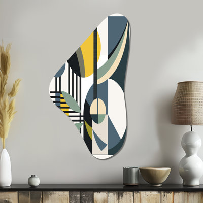 Vintage Mid-Century Graphics I - Modern Midcentury Boomerang Shape Asymmetric Metal Wall Art