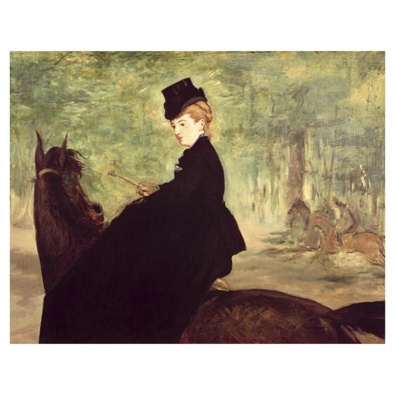La cavalière d'Edward Manet - Estampe numérique, H 32 po x l 40 po