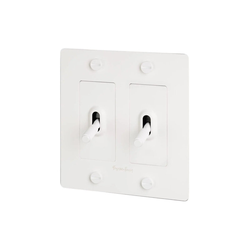 2G Toggle Switch / Logo, White