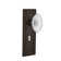 Mission Plate with Decorative Keyhole and Crystal Victorian Knob