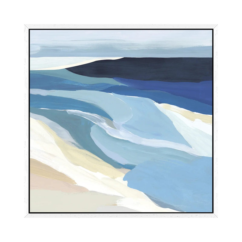 Graham Lake I by Isabelle Z - Painting on Canvas, White Framed, 66.04 cm H x 66.04 cm W