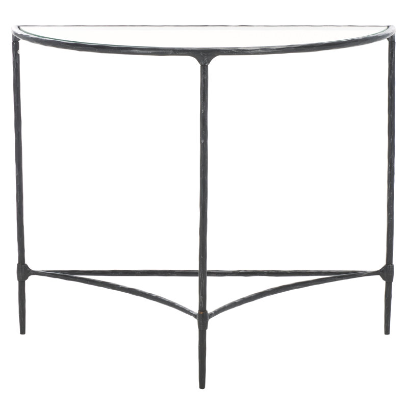 Isabellina Half Moon Console, Black