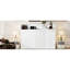 Lit double XL avec bureau, éclairage DEL et station de recharge. Blanc. Fabriqué en bois massif. Parfait pour un bureau à domicile ou une chambre d'amis élégante. Couleur blanche, port. Utilisation de la construction.