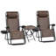 Ensemble de chaise Zero Gravity avec table d'appoint, chaise inclinable pliante avec porte-gobelets et coussins, chaise longue réglable pour piscine, jardin, pelouse, plage-872275282