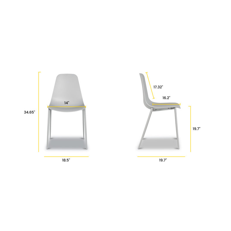 Isla Sylvester Water Resistant Dining Chair , Feather Gray