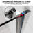 28-32"W X 72"H Pivot Frameless Shower Door with 1/4" and 5/16" Tempered Glass and Open Outside, Chrome Finish-122760914