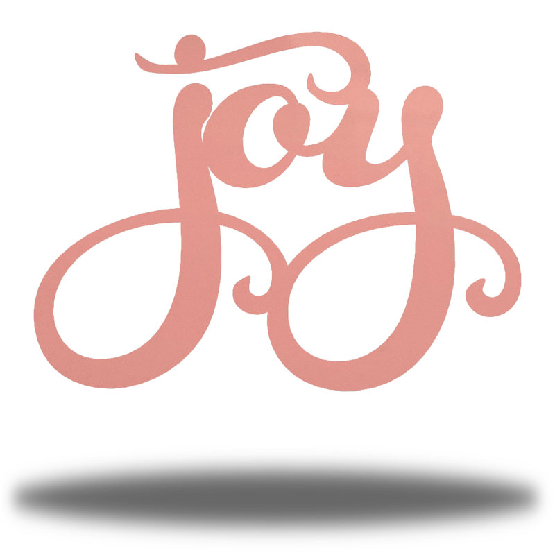 Décoration Erzhan Joy, Rose, H 13 po x l 18 po x P 0,01 po