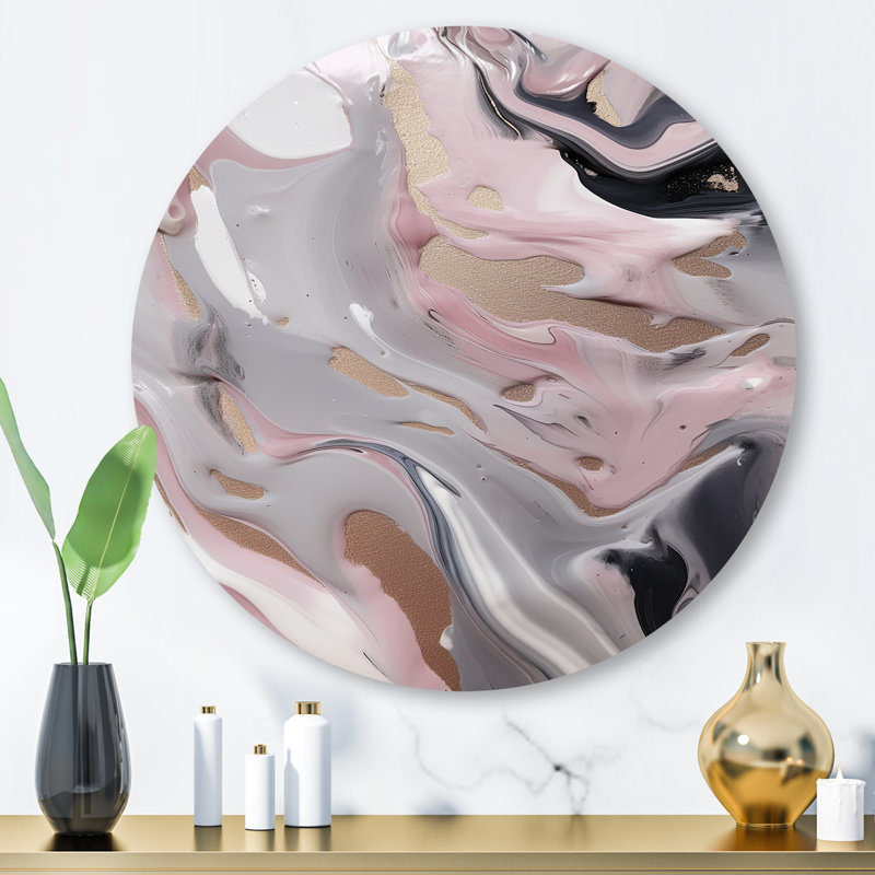 Dreddy " Solid Marble Paint Artwork IV ", 36" H x 36" W x 1" D