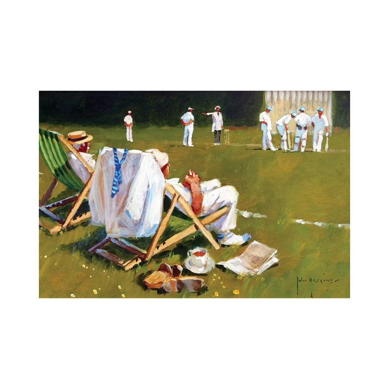 Umpires Decision by John Haskins - Wrapped Canvas Gallery-Wrapped Canvas Giclée, 20.32cm H x 30.48cm W