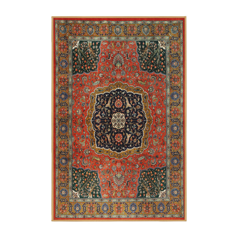 Tapis oriental brun / rouge, Rectangle 2 pi x 3 pi
