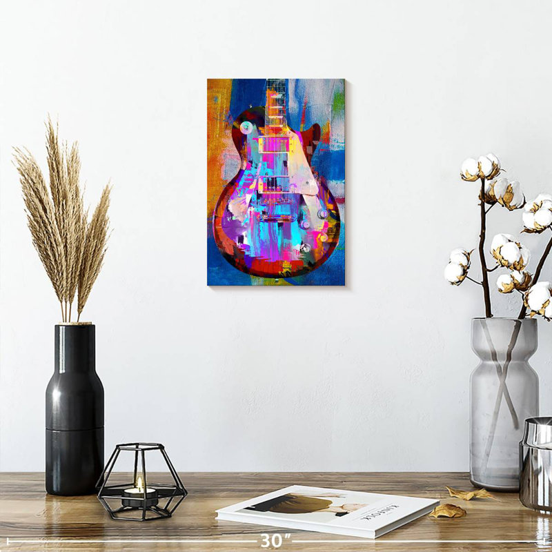 Abarca Painted Les Paul, 12" H x 8" W