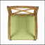 Chaise de salle à manger Perla, 2 pièces avec 2 coussins verts, pour cour, bord de piscine, jardin-1582231152