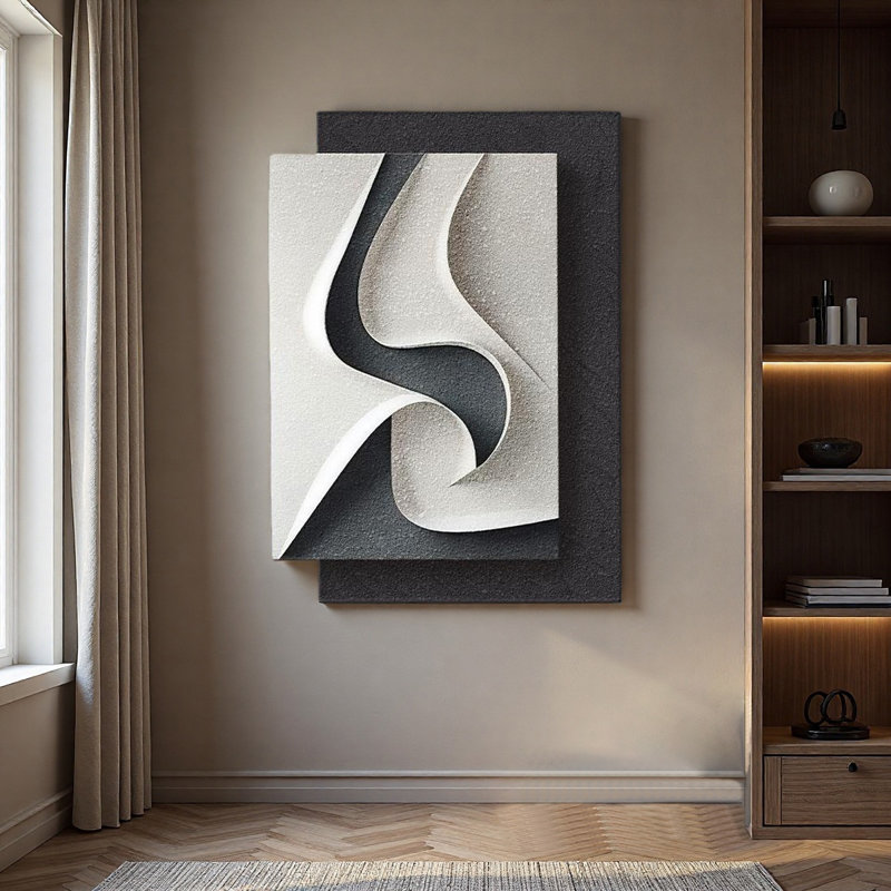 Décoration murale Wabi-Sabi, H 70,87 po x l 47,24 po x P 1,57 po