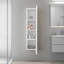 Armoire murale Bigelow, 1 porte, 4 tablettes, blanc