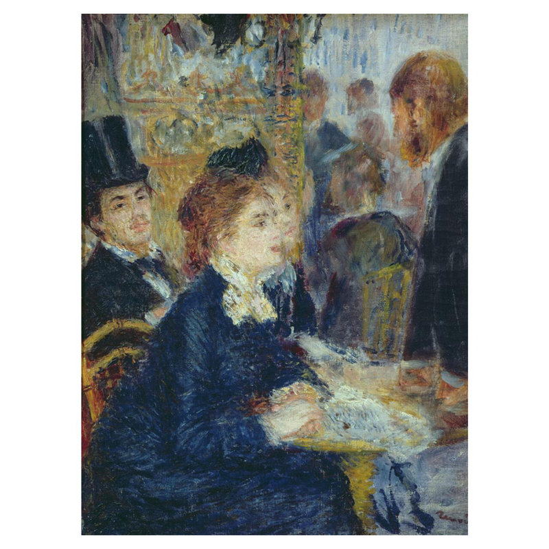 «At the Cafe» par Pierre-Auguste Renoir - Estampe numérique, H 40 po x l 32 po
