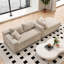 Canapé modulaire moderne avec méridienne en L, assise profonde, aucun assemblage requis-1863393625-1863393637