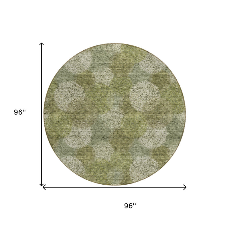 Tapis intérieur lavable à pois 8 po