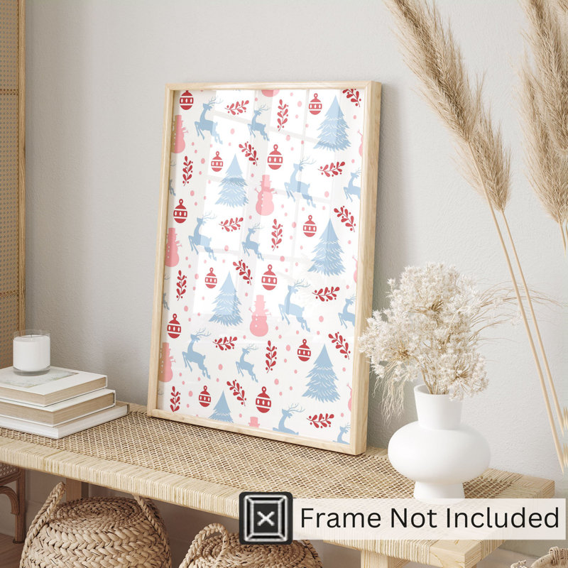«Holiday Holiday Christmas Tree III», reproduction d'art moderne sans cadre, H 36 po x l 24 po