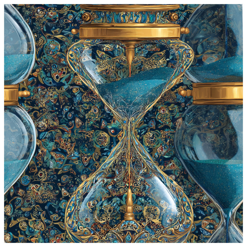 Hourglass Bedding Object Comforter Art Deco, Queen