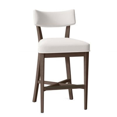 Juliet Upholstered Stool with Solid Wood Frame