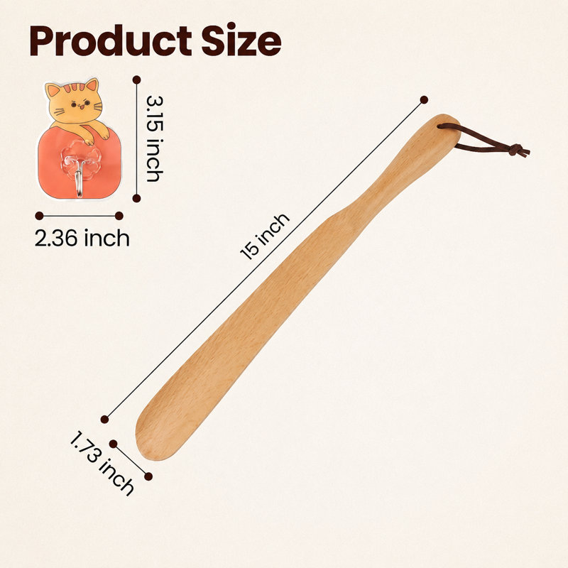 15" Wooden Shoehorn