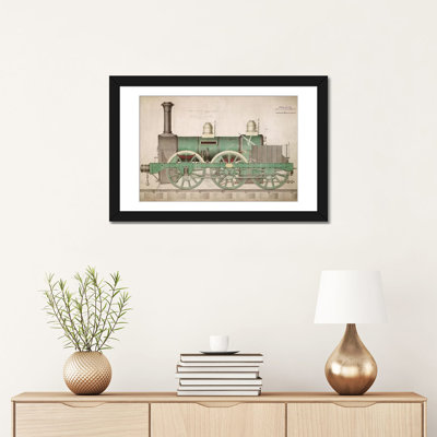 «Vintage Train I», impression sur toile