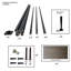 Ensemble de clôture d'intimité en composite Castle Grey 6 pi x 6 pi (1 panneau, supports de montage en surface carrés inférieurs)-134159524-134679873