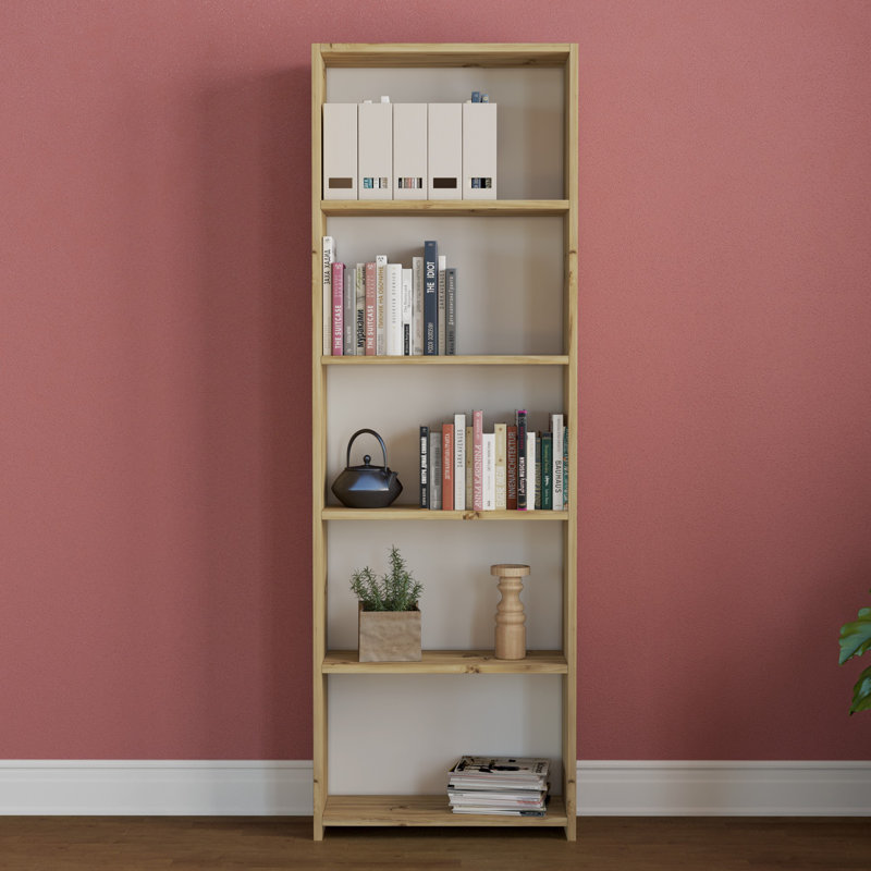 Bibliothèque standard H 66,54 "x l 22,05" Bulluck, Naturel