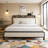 Queen Size Bed Frame, Platform Bed Frame With Charging Station