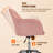 Jobin Modern Swivel Velvet Desk Chair with Armrest-335961244