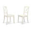 Ensemble de table de salle à manger 5 pièces pour 4 personnes comprenant une table de cuisine rectangulaire et 2 chaises de salle à manger avec 2 bancs, 36 po x 60 po, lin blanc-287727162-346176186-287727161