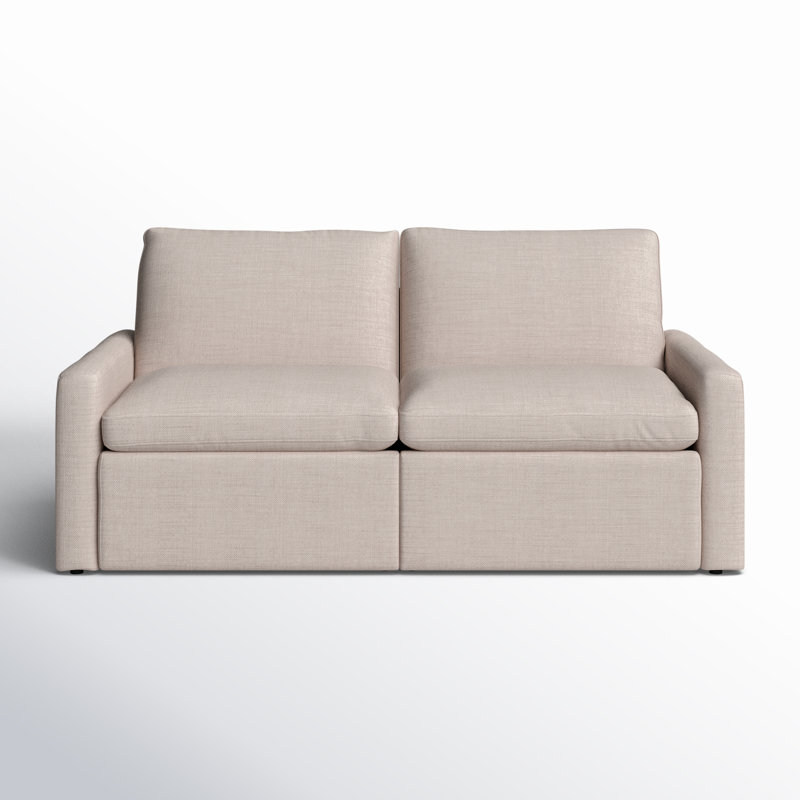 Tillery 78" Upholstered Power Reclining Loveseat, Laken Stone Performance Weave