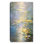 «Golden Light Water Lily Pond», reproduction d'art sur toile tendue