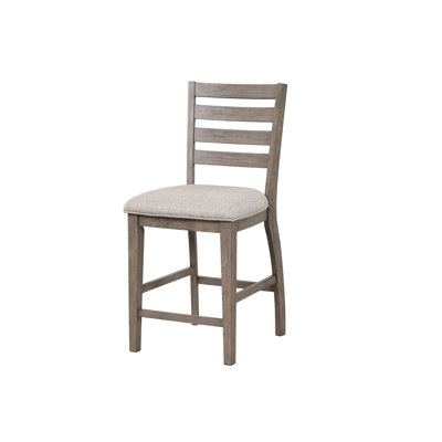 Counter Side Dining Stool W/ Ladder Back,Upholstered Dining Chairs,Dining Room Chairs