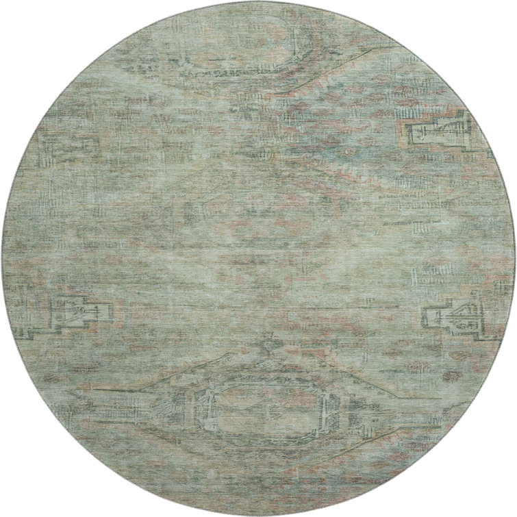 Premium Machine Washable Marasco AMF1631 Global Rug