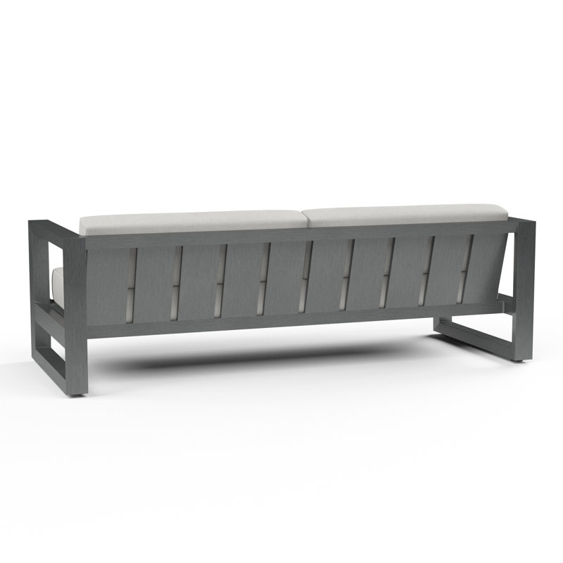 Redondo Outdoor 3 - Seat Patio Sofa, Cast Silver Sunbrella®, 3