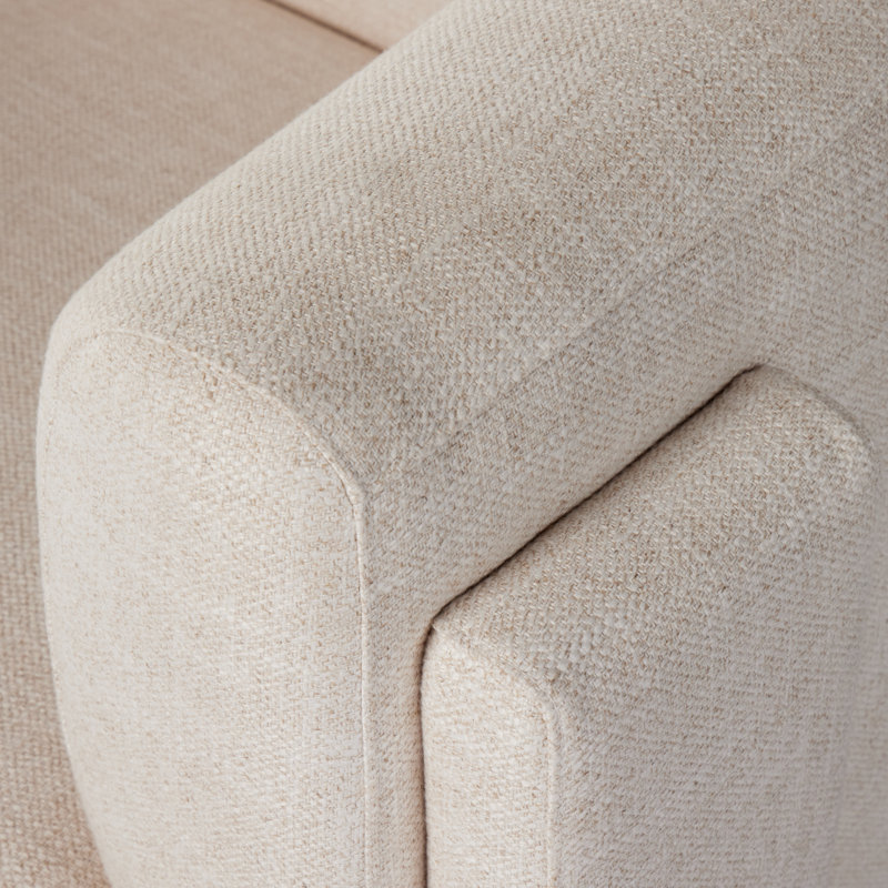 Hartley Tufted Barrel Chair, Dove Crescent Rayon / Viscose