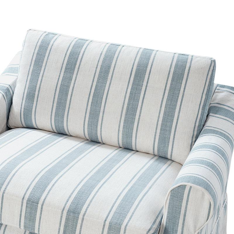 Fauteuil surdimensionné à housse de coussin avec coussin en plumes Estevan l 50,75 po (ensemble de 2), Languette