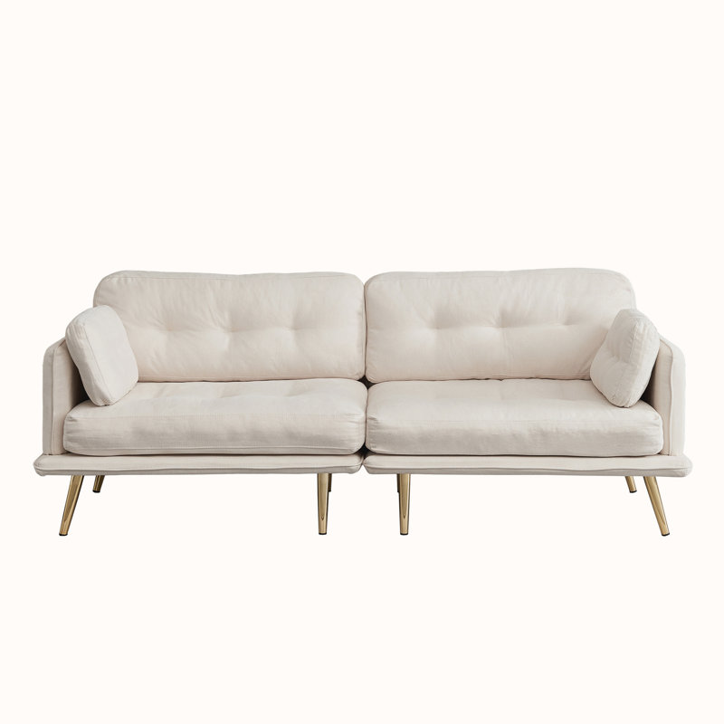 Canapé Tarlia, Velours beige
