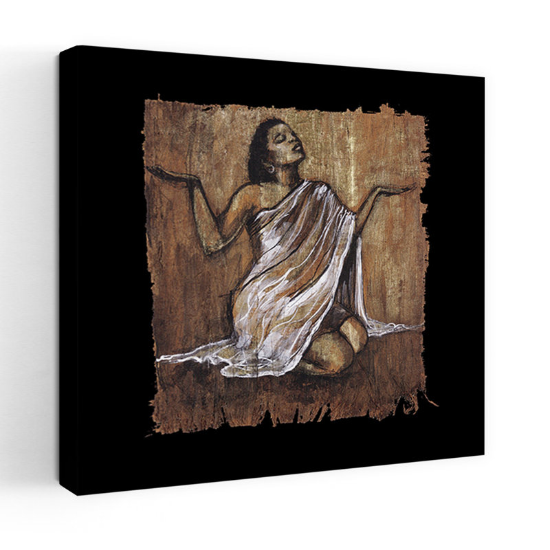 Soulful Grace IV, art contemporain abstrait, H 18 po x l 18 po