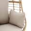 Chaise de patio pivotante avec coussins Denali