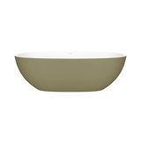 Barcelona 66.875" x 31.75" Freestanding Soaking Volcanic Limestone™ Bathtub