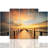 Distant Summer - 5 Piece Wrapped Canvas Print