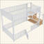 bunk bed with storage ladder