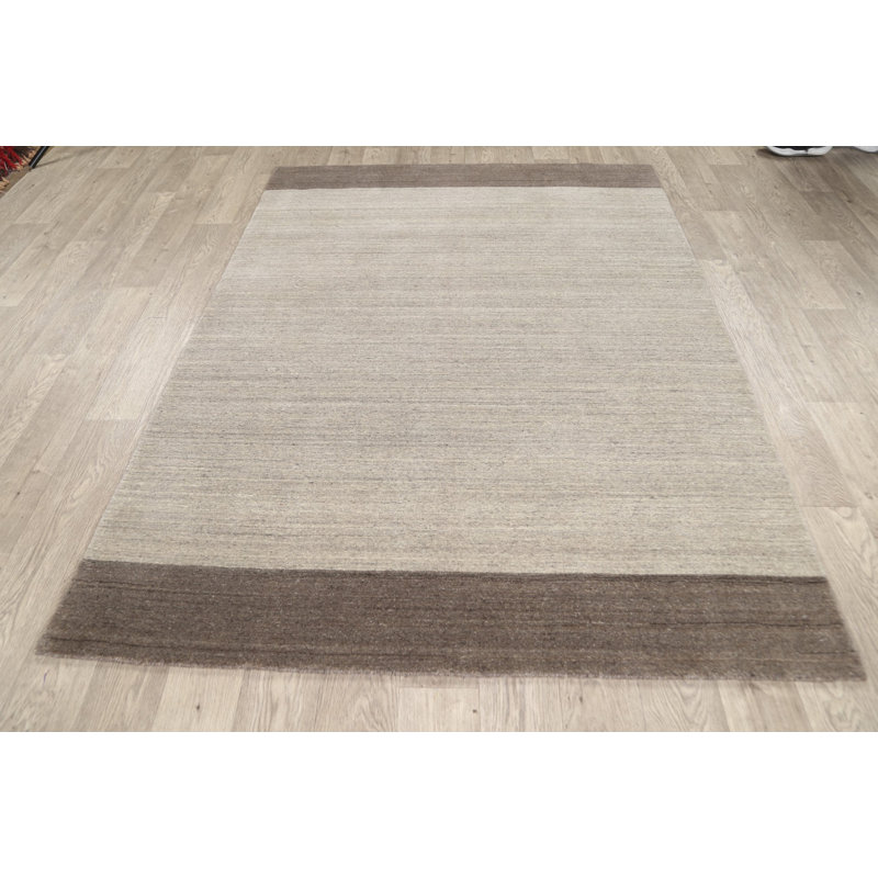 One-of-a-Kind 5' X 6'10" New Age Wool Area Rug in Grey