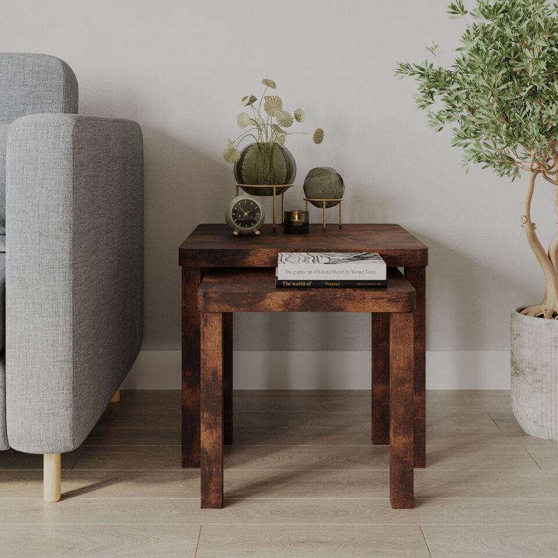 2 - Piece Living Room Table Set, Rustic Brown