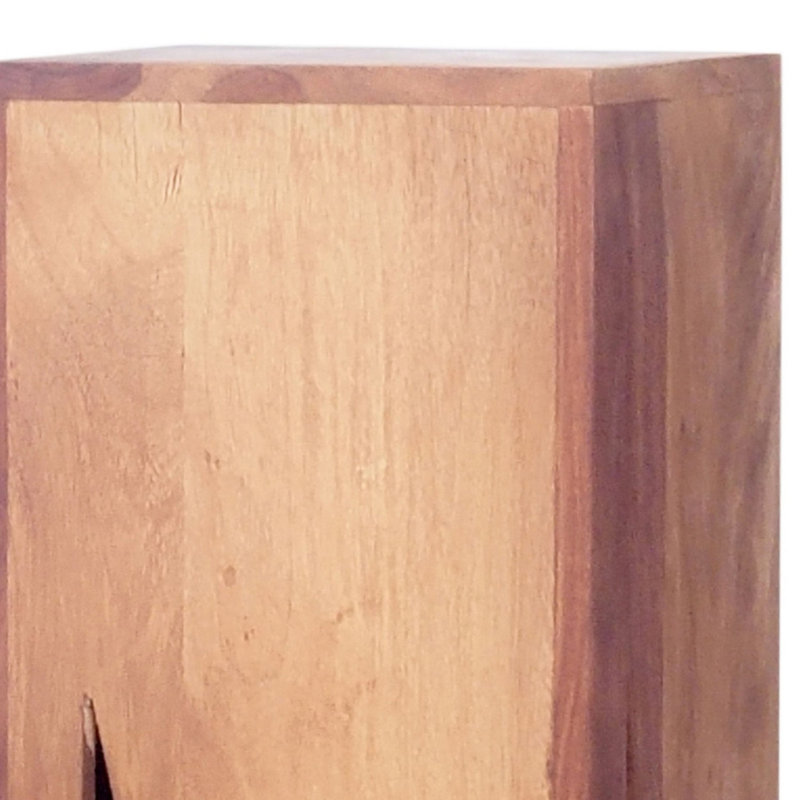 Table rectangulaire à plante sur pied Sheesham
