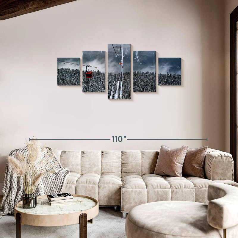 Télécabine hivernale, H 34 po x l 74 po