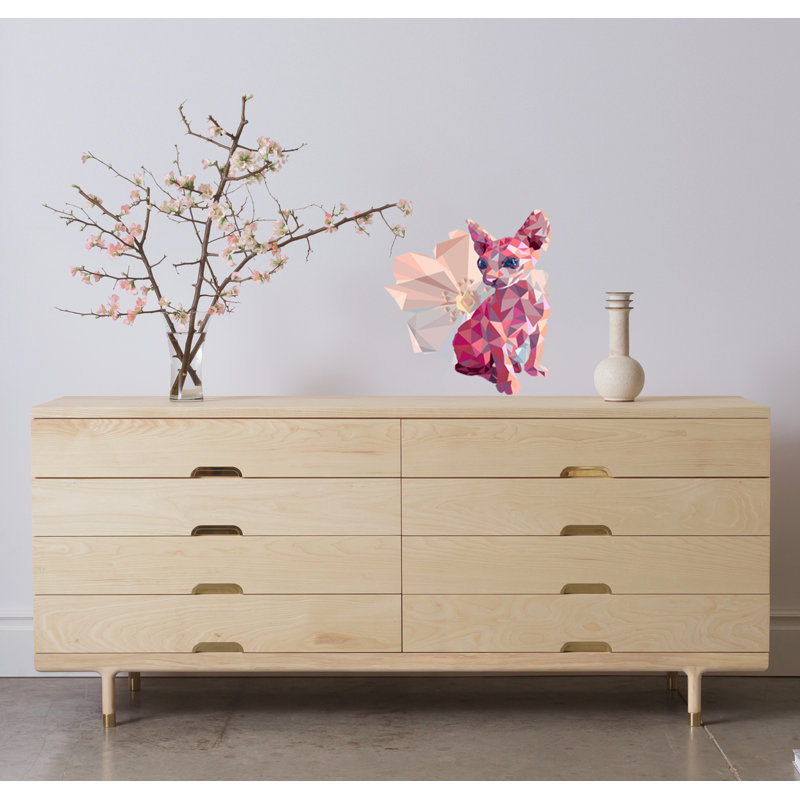 Wall Decal, 46" H x 50" W x 1.9" D