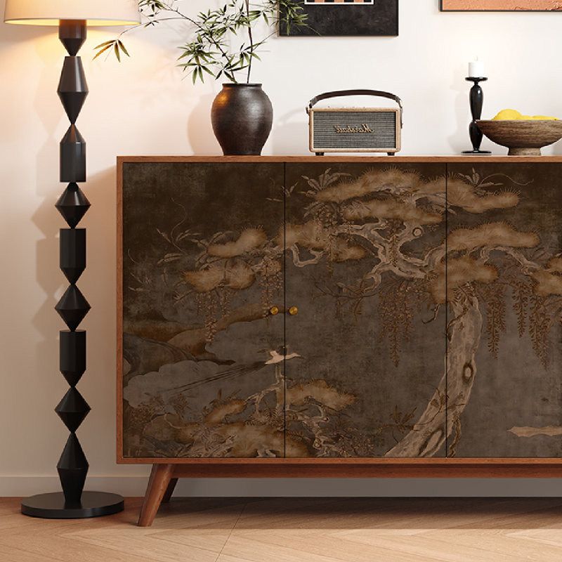 Buffet en bois massif de style chinois